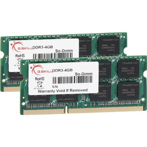 Gskill So Dimm 8 Gb Ddr3 1066 2x 4 Gb Dual Kit Arbeitsspeicher Otto