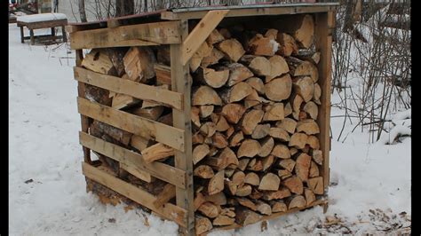 Firewood Storage The Easy Way Pallet Wood Sheds Youtube