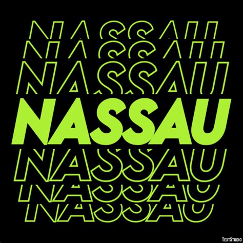 Nassau Modern Stroke Text Effect Generator