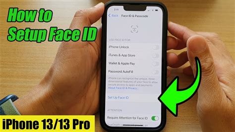 IPhone 13 13 Pro How To Setup Face ID YouTube