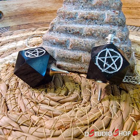 Pendule Pentacle Onyx Noir Kurious Apprentice