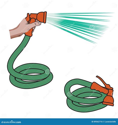 Hose Spraying Water Clipart Pictures