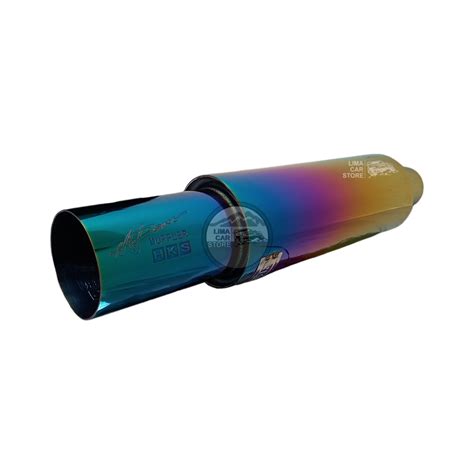 Ripley Resonador Hks Muffler Tornasolado Acero Inoxidable Talla S