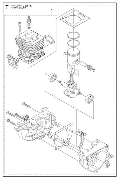 Husqvarna 135R Brushcutter – Short Block | Lawn & turfcare machinery parts