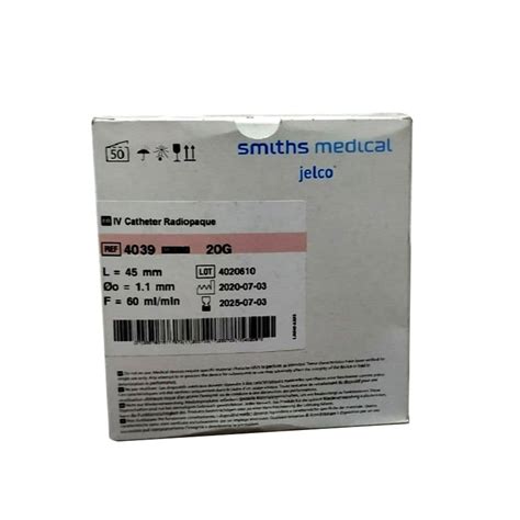 Pvc 4036 Jelco Iv Catheter Radiopaque 20 G