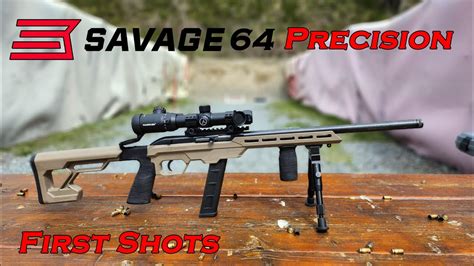 Savage 64 Precision First Shots Fun Gun With Some 22lr Problems YouTube