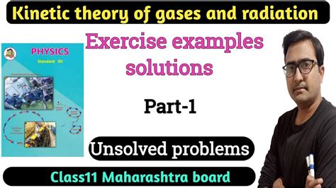 Class Kinetic Theory Of Gases Exercise Solutions Textbook Exercise