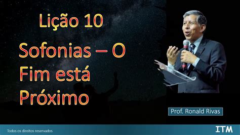 Sofonias o dia do juízo está chegando Lição 10 Jovens 3º Trimestre