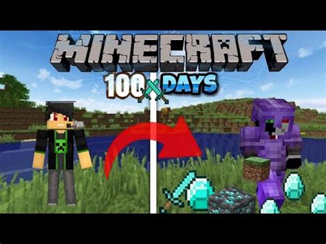 I Survive 100 Day S In Hardcore Minecraft And Upgrade To Diamond Armour