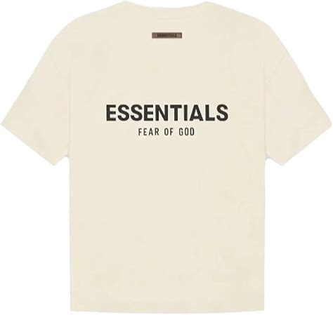 Fear Of God Essentials T Shirt Men Cream Clothing Shoes And Jewelry