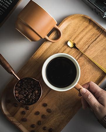 YHOSSEUN Juego de tazas de café expreso con platillos de 3 onzas