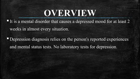 Major Depressive Disorder Mdd Ppt