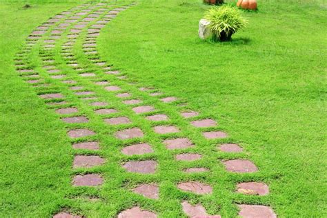 Stone Walkway In Garden 11090279 Stock Photo At Vecteezy