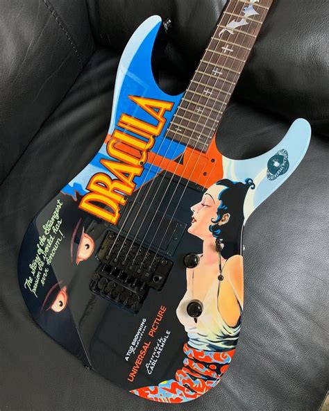 Metallica Official Kirk Hammett Signature Dracula Miniature Guitar