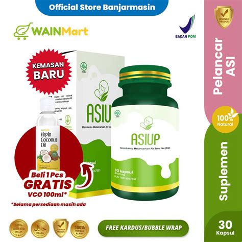 Jual Asi Up Suplemen Pelancar Asi Booster Lancar Torbangun Herbal Untuk