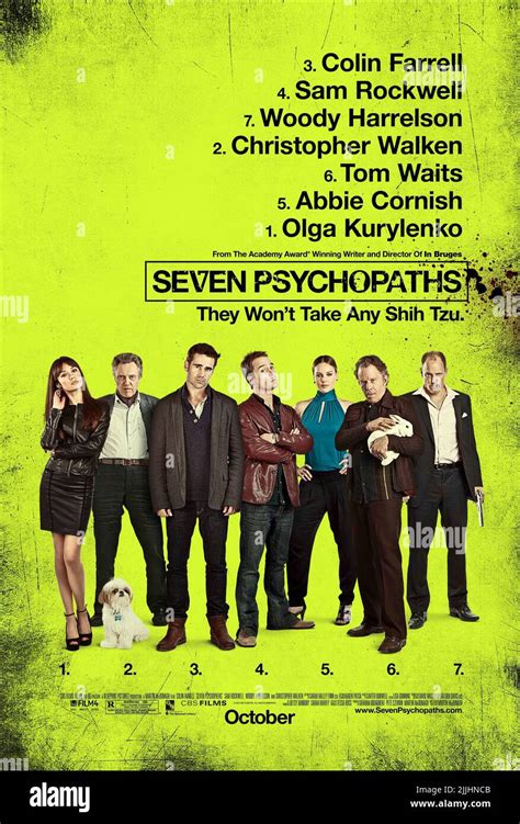 Olga Kurylenko Christopher Walken Colin Farrell Sam Rockwell Abbie Cornish Tom Waits Woody