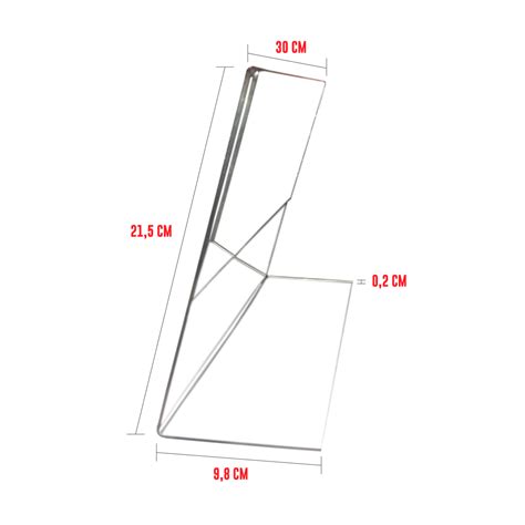 Porta Folletos Exhibidor A4 Apaisado