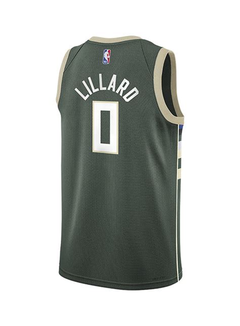 Youth Nike Icon Damian Lillard Milwaukee Bucks Swingman Jersey | Bucks ...