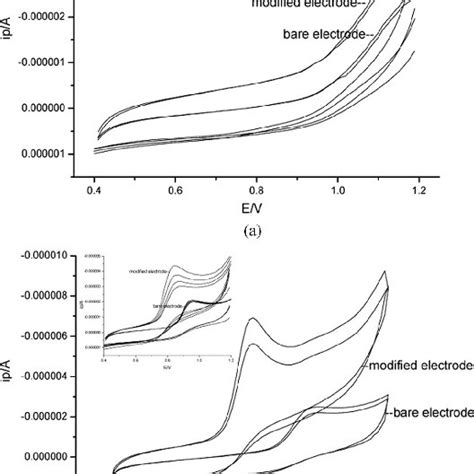 Cyclic Voltammograms Of Bare Gce A And Hpmafpgce B In Phosphate Download Scientific