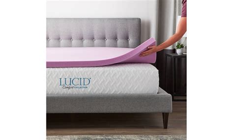 Lucid Comfort Collection Lavender Memory Foam Toppers Multiple