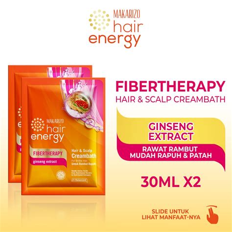 Jual Paket Isi Makarizo Hair Energy Fibertherapy Hair Scalp