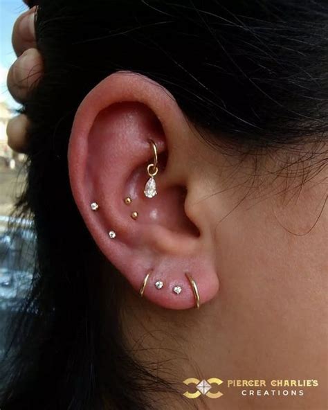 Piercer Charlie S Creations On Instagram Ear Curation With Delicate