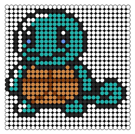 Squirtle Perler Perler Bead Pattern Bead Sprites Characters Fuse Bead Patterns