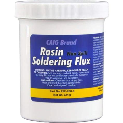 Rosin Soldering Flux Jar Rsf R Caig Laboratories Inc