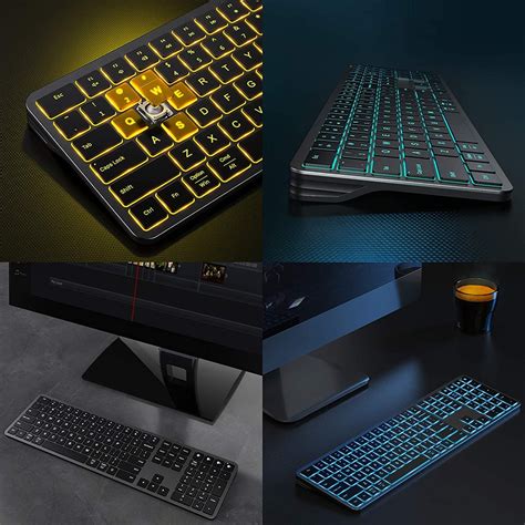 Multi-Device Rechargeable Bluetooth Backlit Wireless Keyboard | inoava.com