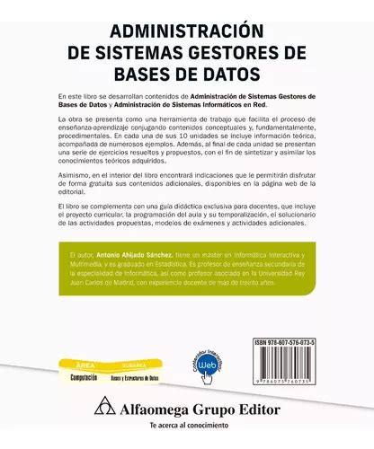 Administración De Sistemas Gestores De Bases De Datos De Ahijado