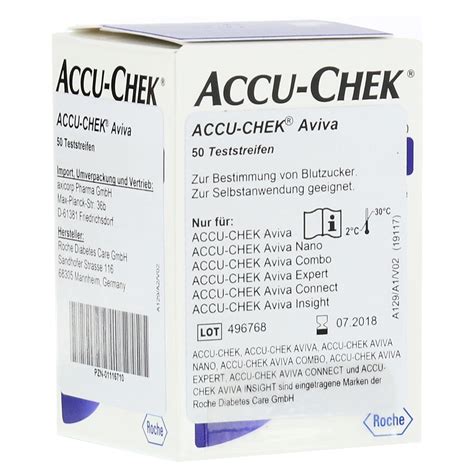 Accu Chek Aviva Teststreifen Plasma Ii X St Ck Online Bestellen