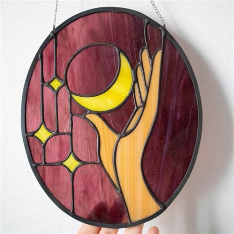 Stained Glass Window Panel Suncatcher Glass Home Décor Anniversary