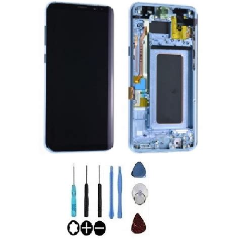 Original Ecran Display Lcd Complet Bleu Pour S8 G955f