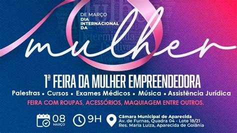 Câmara realiza a 1ª Feira da Mulher Empreendedora em Aparecida de