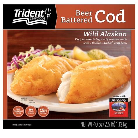 Trident Seafoods Wild Alaskan Beer Battered Cod 25 Lb From Costco