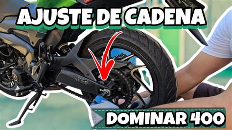 Como Ajustar La Cadena De Tu Dominar Super Facil Youtube