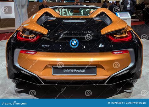 BMW i8 Roadster sports car editorial stock photo. Image of design ...