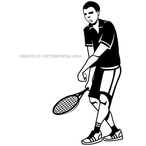 Tennis Player Clip Art