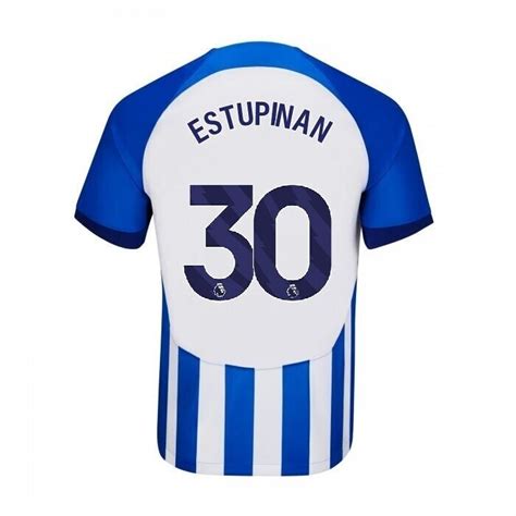 Brighton Hove Albion Home Pervis Estupiñán 30 Jersey 2023 2024