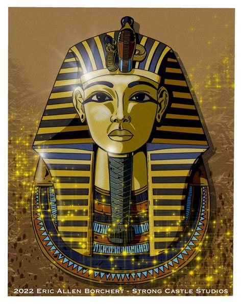 Tutankhamun's Golden Mask by StrongCastleStudios on DeviantArt