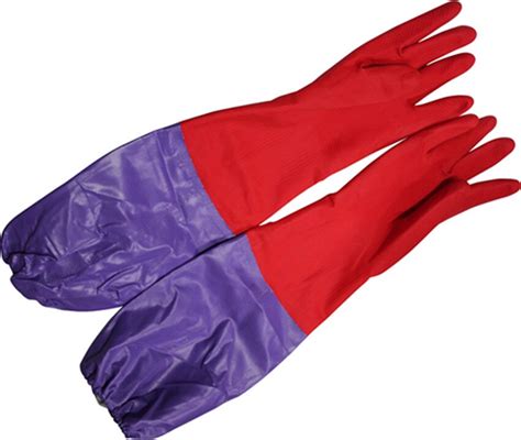 Thickening Fleece Lined Rubber Gloves Bowl Thermal Rubber Gloves Household Cleaning Gloves