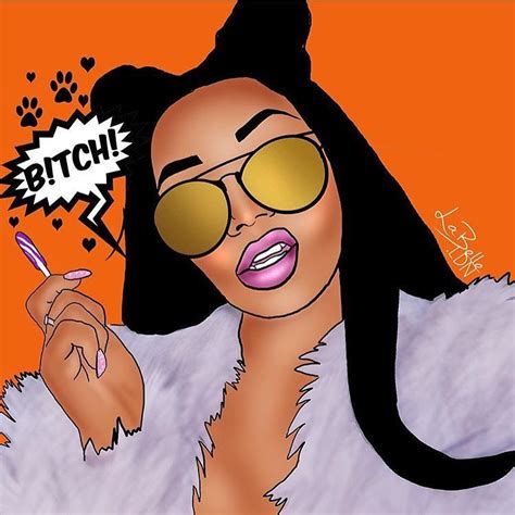 Dope Cartoon Art Black Girl Cartoon Black Love Art Trill Art Foto