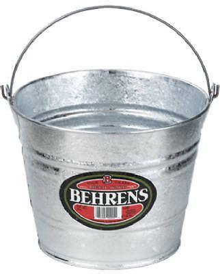 Behrens Quart Galvanized Steel Metal Water Pail Bucket With