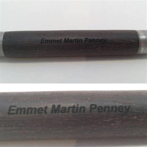 Personalized Irish Bog Oak Wooden Pen Perfect Th Anniversary Etsy