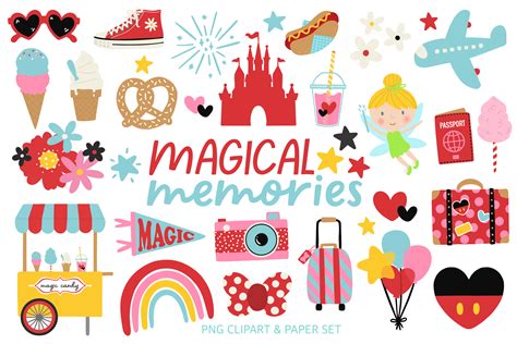 Magical Memories Clipart Paper Set Graphic by studiohellojoyCreative