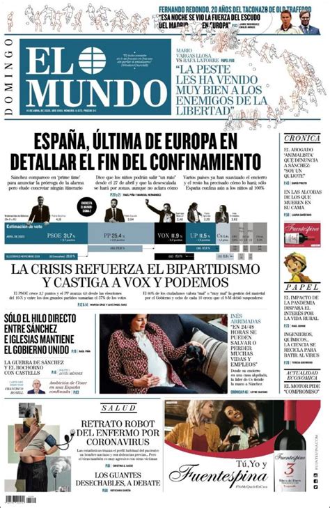 Periódico El Mundo España Periódicos De España Toda La Prensa De