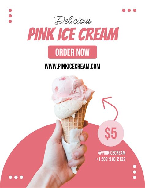 Ice Cream Advertisement Flyer Template Venngage