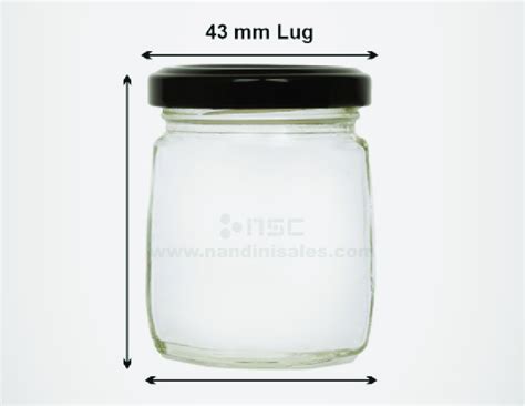 100ml Crown Glass Jar Nandini Sales Corporation