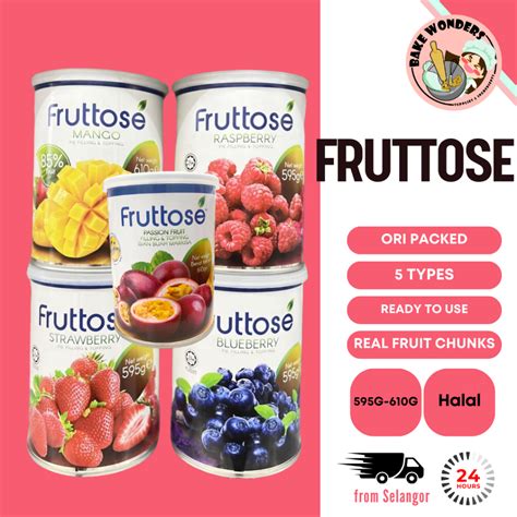 Fruttose Pie Filling Topping Filling Fruit Decorations Blueberry