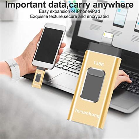 USB Flash Drive for iPhone 128GB Thumb Drive Tersanhong photostick 4 in ...